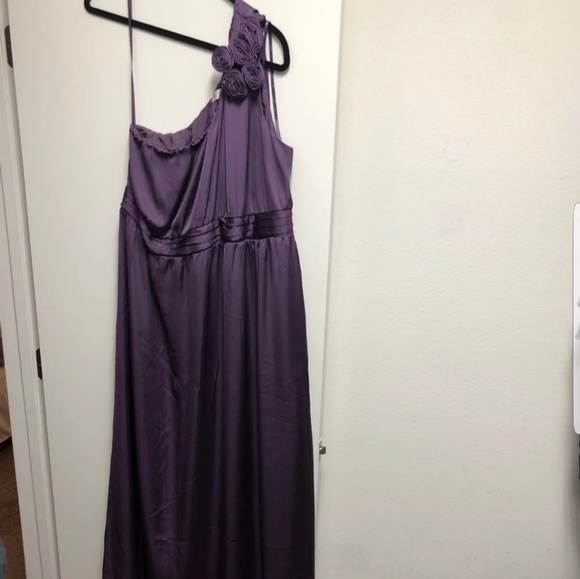 Purple 1 shoulder full length dress size 20w - Picture 1 of 3